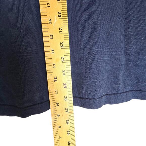 Women’s Medium Bua Bua Blue Sequin Football 3/4 Sleeve Pullover Tunic Top - Picture 5 of 16